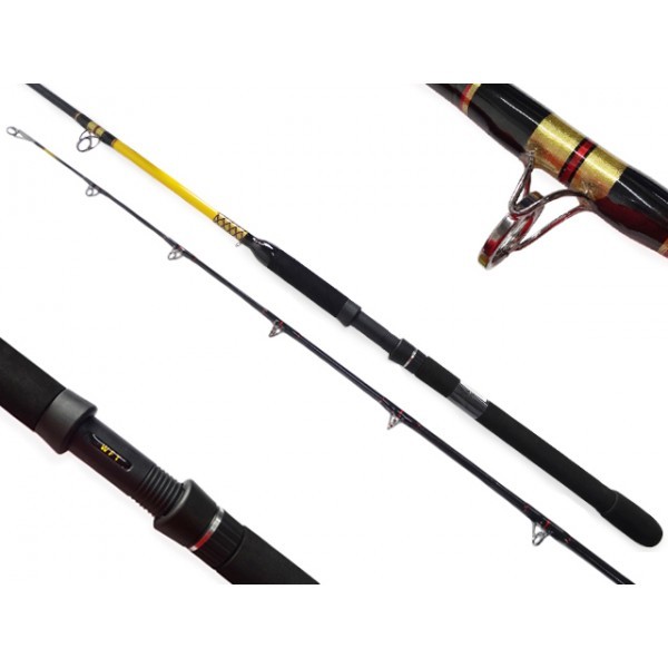 WFT Prut Never Crack Big Fish 240cm 150-700g 2-díl + TICA Naviják Cybernetic GG100