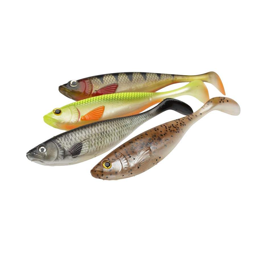 EFFZETT Gumová nástraha Strike Shad Motoroil Chatreuse 11cm 11g