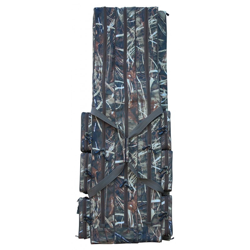 SURETTI Obal na pruty tříkomorový CAMO 125cm