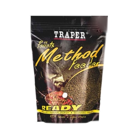 TRAPER Vlhčené pelety Method Feeder Ready Vanilka 500gr 2mm