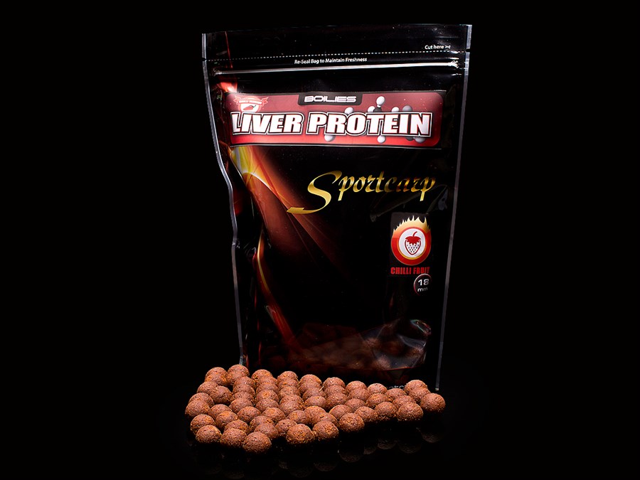 SPORTCARP Boilies Liver Protein Chilli Fruit 800g 20mm