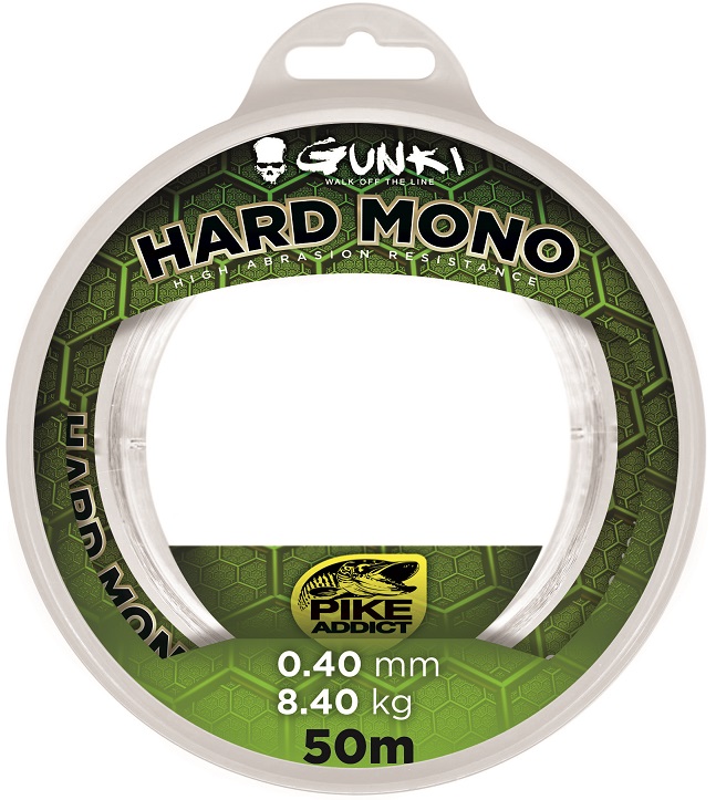 GUNKI Šokový vlasec Hard Mono 50m 1,00mm