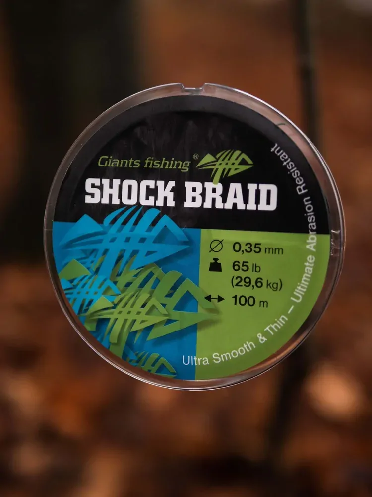 GIANTS FISHING Splétaná šňůra Shock Braid Green 100m 0,29mm
