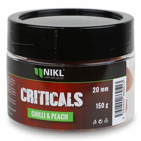 NIKL Criticals boilie Chilli & Peach 150g 24mm
