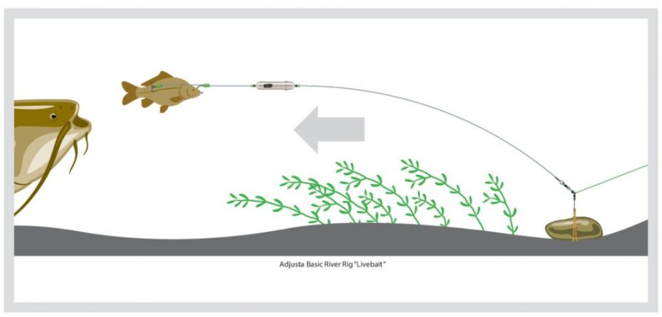 MADCAT Návazec Adjusta Profi River Rig Deadbait #S