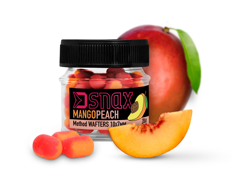 DELPHIN Nástraha D SNAX WAFT Mango Broskev 10x7mm 20g