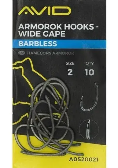 AVID Háčky Armarok Hooks Wide Gape Barbless #6