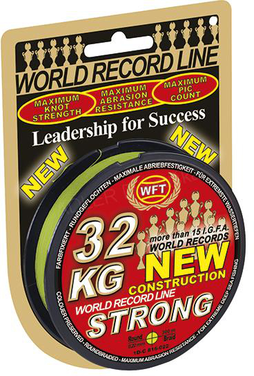 WFT Pletená šňůra KG Strong 300m 0,22mm 32kg žlutá