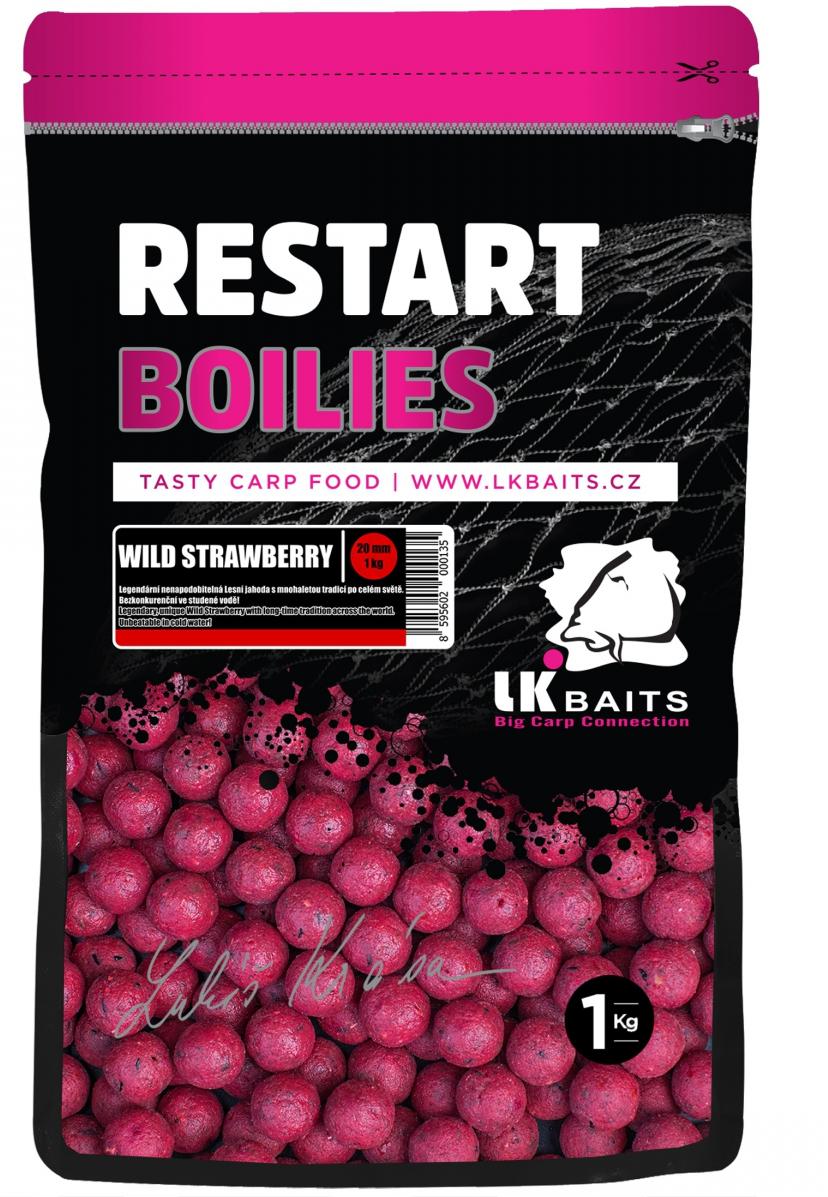 LK BAITS Boilies ReStart Wild Strawberry 1kg 20mm