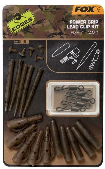 FOX Závěs na zátěž Edges Camo Power Grip Lead Clip Kit #7