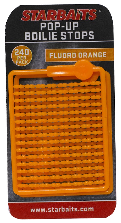 STARBAITS Zarážky na boilies Pop-up Boilie Stops Fluoro Orange