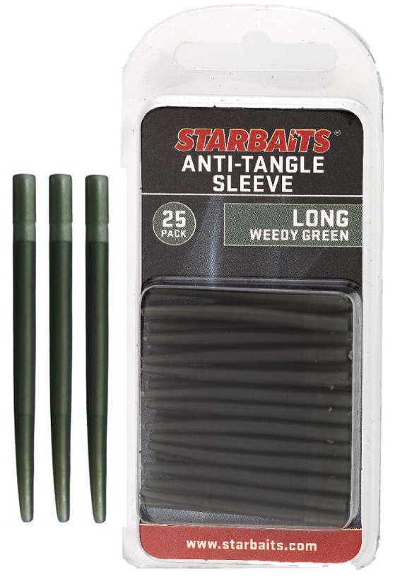 STARBAITS Převleky proti zamotání Anti-Tangle Sleeve Long Weedy Green 25ks