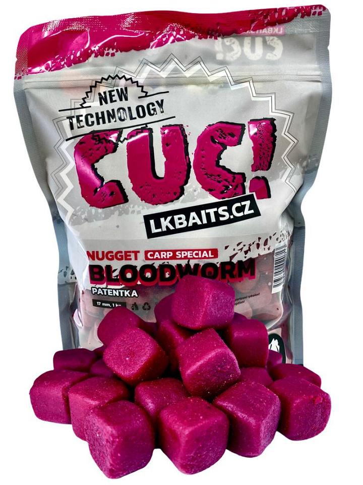 LK BAITS CUC! Nugget Carp Bloodworm 1kg 17mm