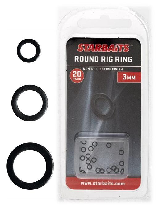 STARBAITS Kroužky Round Rig Ring 20ks 3mm