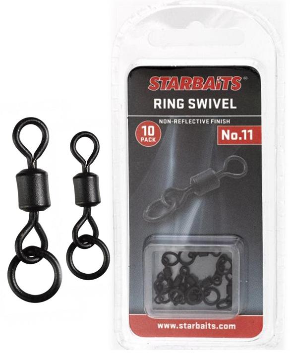 STARBAITS Obratlík s kroužkem Ring Swivel 10ks #8