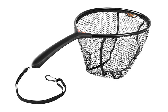 DELPHIN Podběrák s pogumovanou síťkou SPIN-R 40x30cm