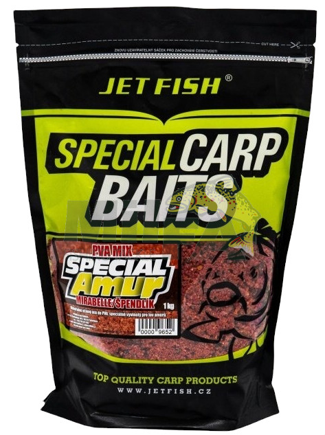 JET FISH PVA Mix Special Amur Mirabelle / Špendlík 800g 20mm