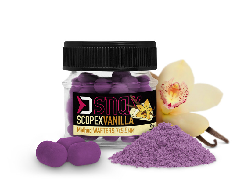 DELPHIN Nástraha D SNAX WAFT Scopex Vanilka 7x5,5mm 20g
