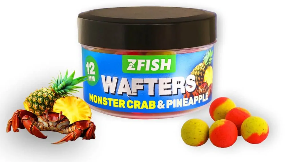 ZFISH Vyvážené boilies Balanced Wafters Monster Crab-Pineapple 20g 12mm