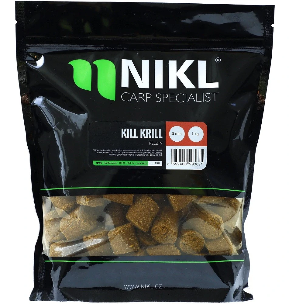 NIKL Pelety Kill Krill 1kg 3mm