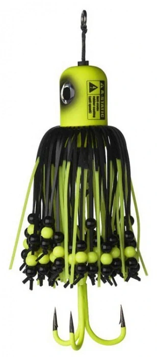 MADCAT Chobotnice A-Static Clonk Teaser Fluo Yellow UV 100g