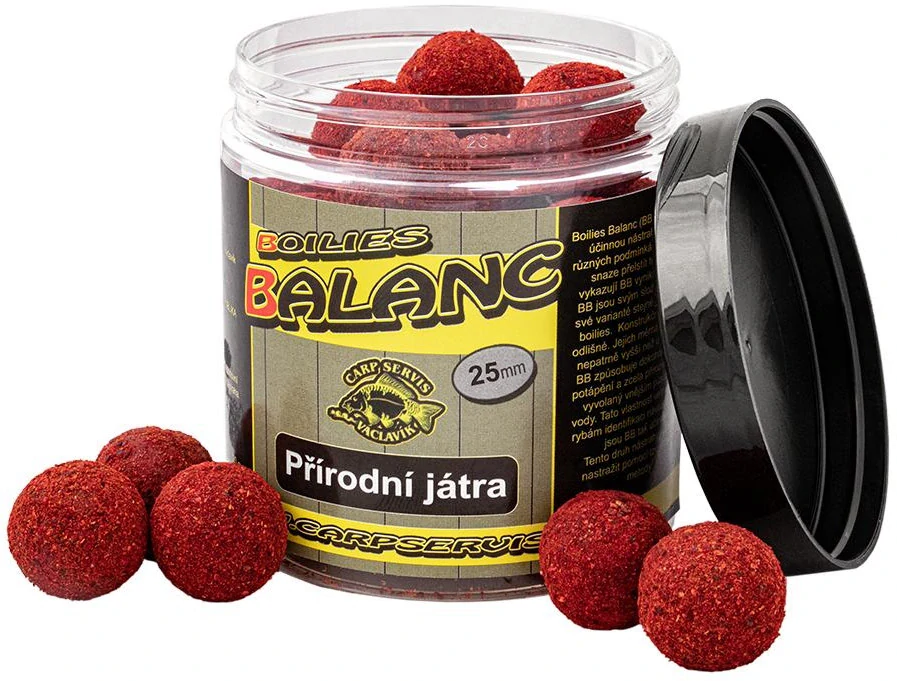CARP SERVIS VÁCLAVÍK Boilies Balanc Přírodní játra 120g 25mm