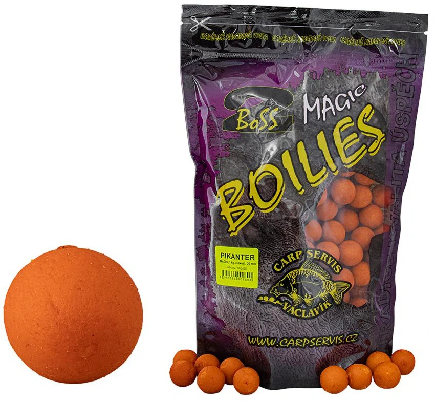 CARP SERVIS VÁCLAVÍK Boilies Boss2 MAGIC Pikanter 1kg 20mm