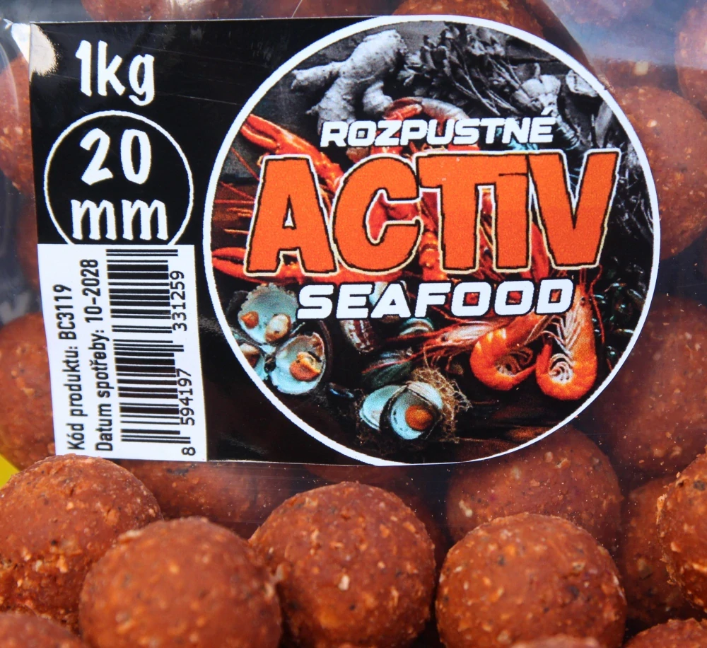 BLACK CARP Activ Boilies Seafood 20mm 1kg