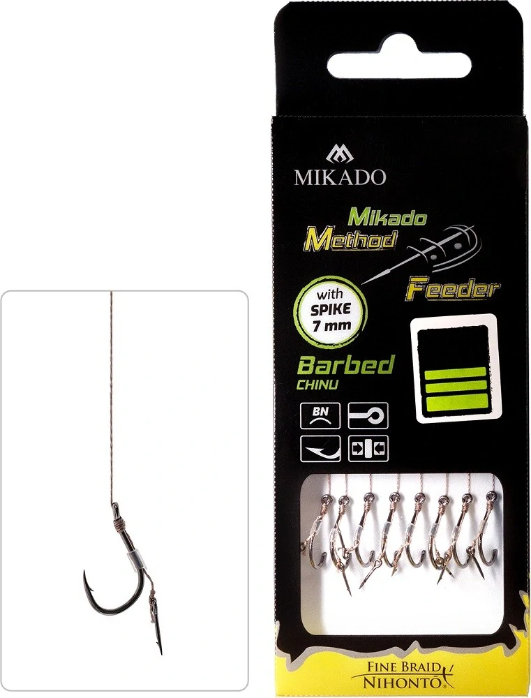 MIKADO Návazec Method Feeder s jehlou a protihrotem 8ks #4
