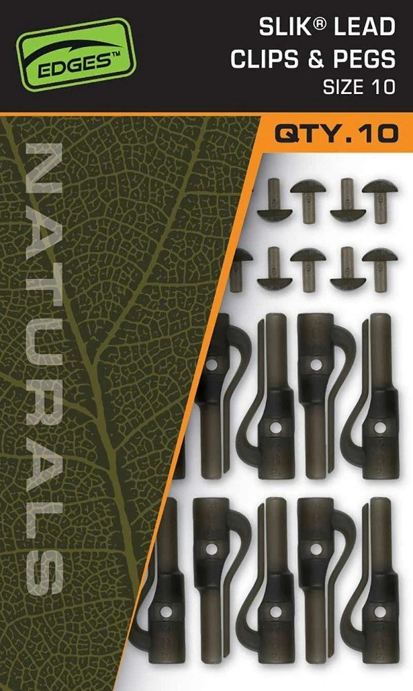 FOX Závěsky Edges Naturals Slik Lead Clip&Pegs #10