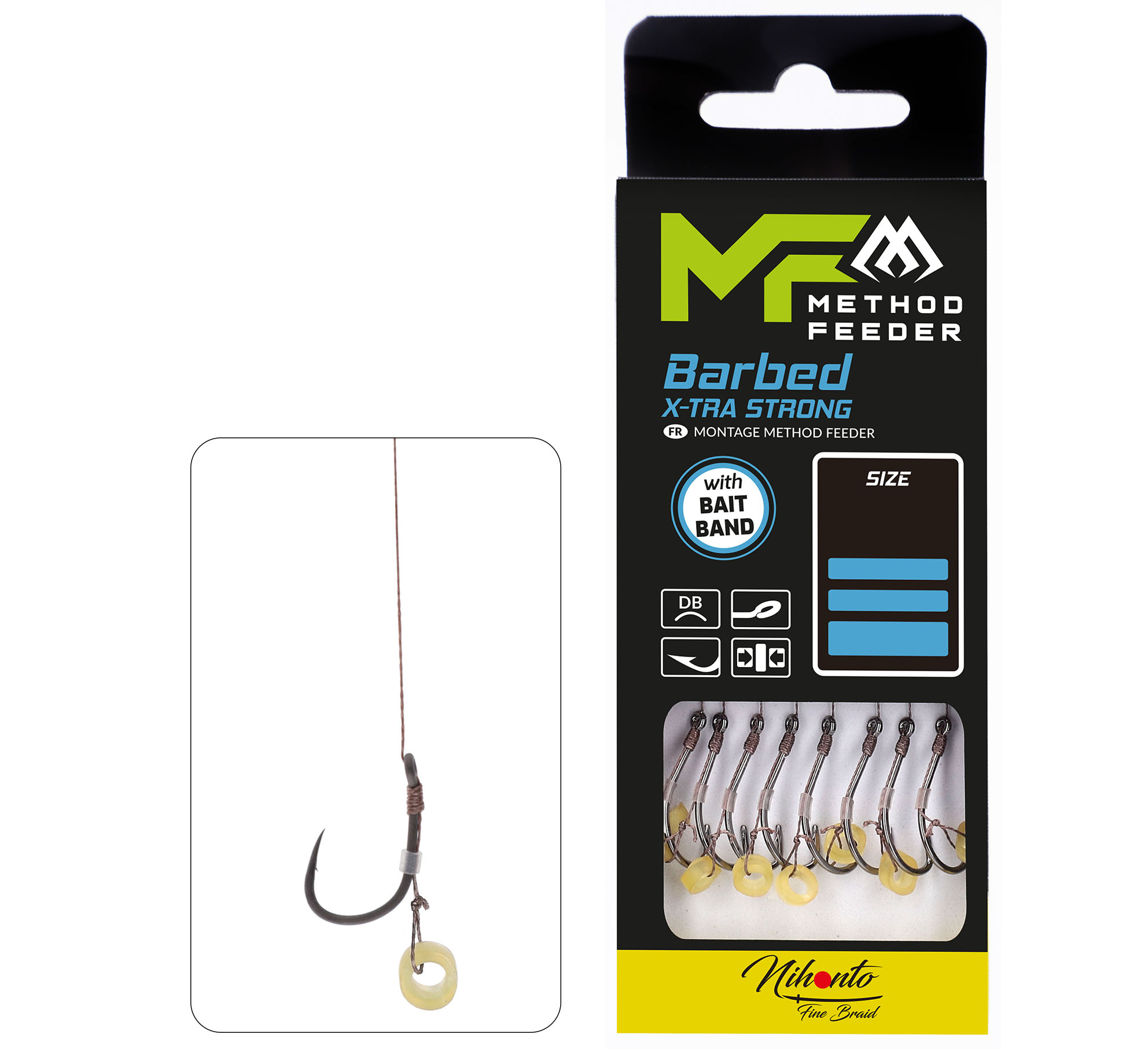 MIKADO Návazec MF S gumou X-tra Strong 8ks 10cm 0,12mm #10
