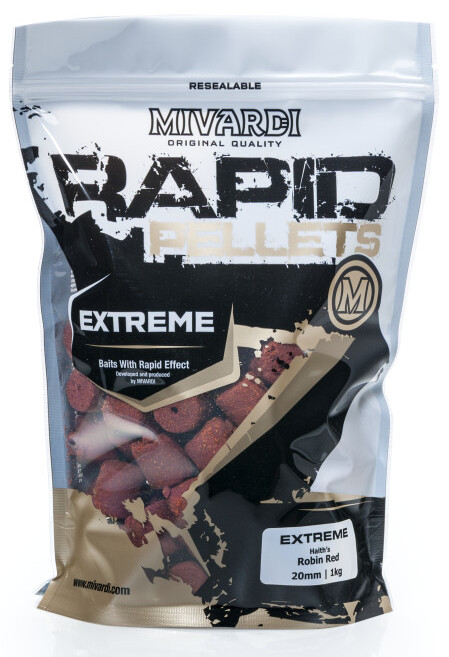 MIVARDI Pelety Rapid Extreme Robin Red 1kg 4mm