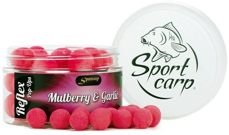 SPORTCARP Plovoucí boilies Reflex Moruše česnek 150ml 11mm