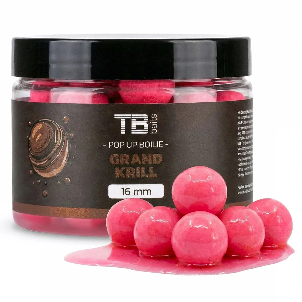 TB BAITS Plovoucí boilie Pop-up Grand Krill 50g 12mm