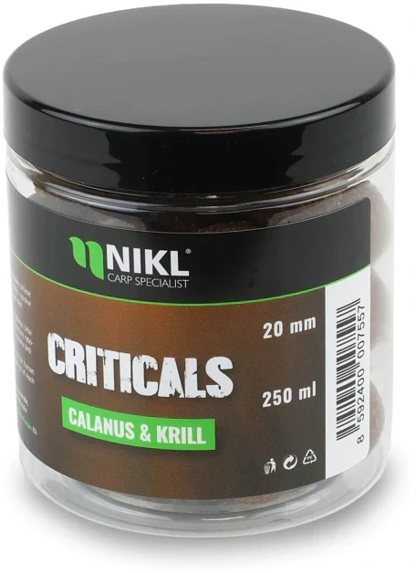 NIKL Criticals boilie Calanus & Krill 250ml 20mm