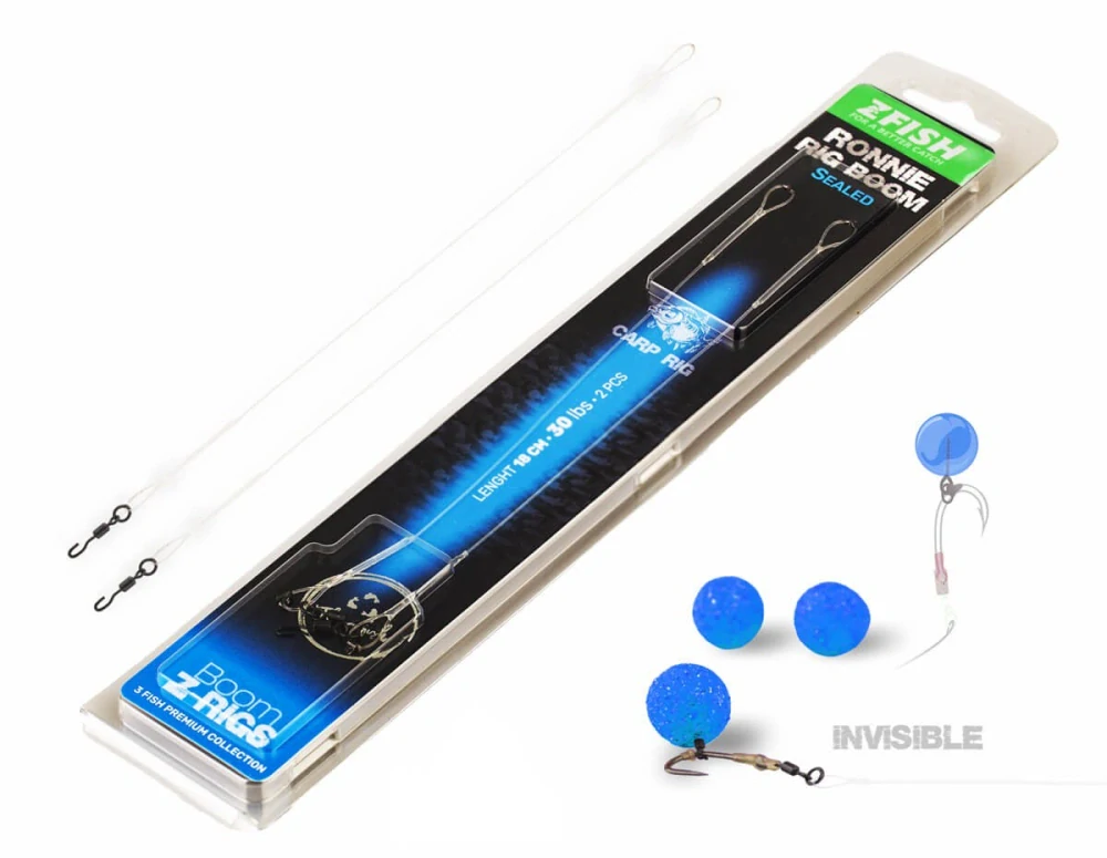 ZFISH Zatavený Návazec Ronnie Rig Boom 18cm 30lbs