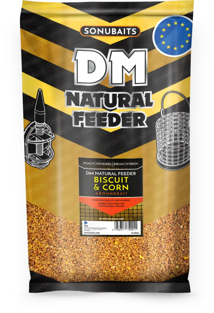 SONUBAITS Krmení DM Natural Feeder Biscuit & Corn 1kg