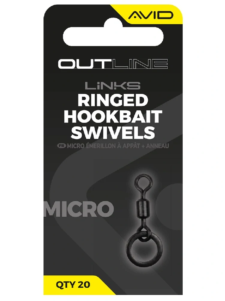 AVID Obratlík s kroužkem Outline Mirco Ringed Hookbait Swivel #19