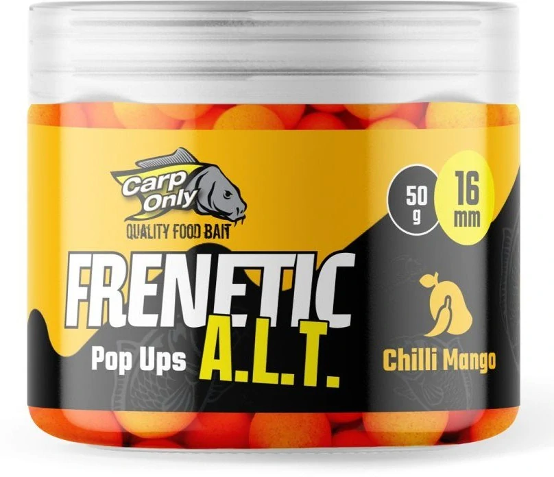 CARP ONLY Plovoucí boilies Frenetic A.L.T. Hi-Visual Pop Ups Chilli Mango 16mm 50g