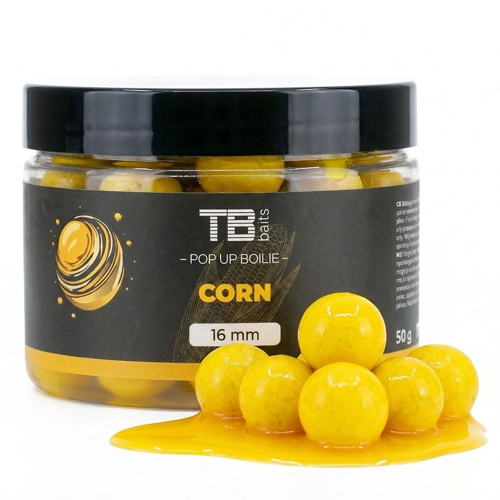 TB BAITS Plovoucí Boilie Pop-Up Corn + NHDC 50g 16mm