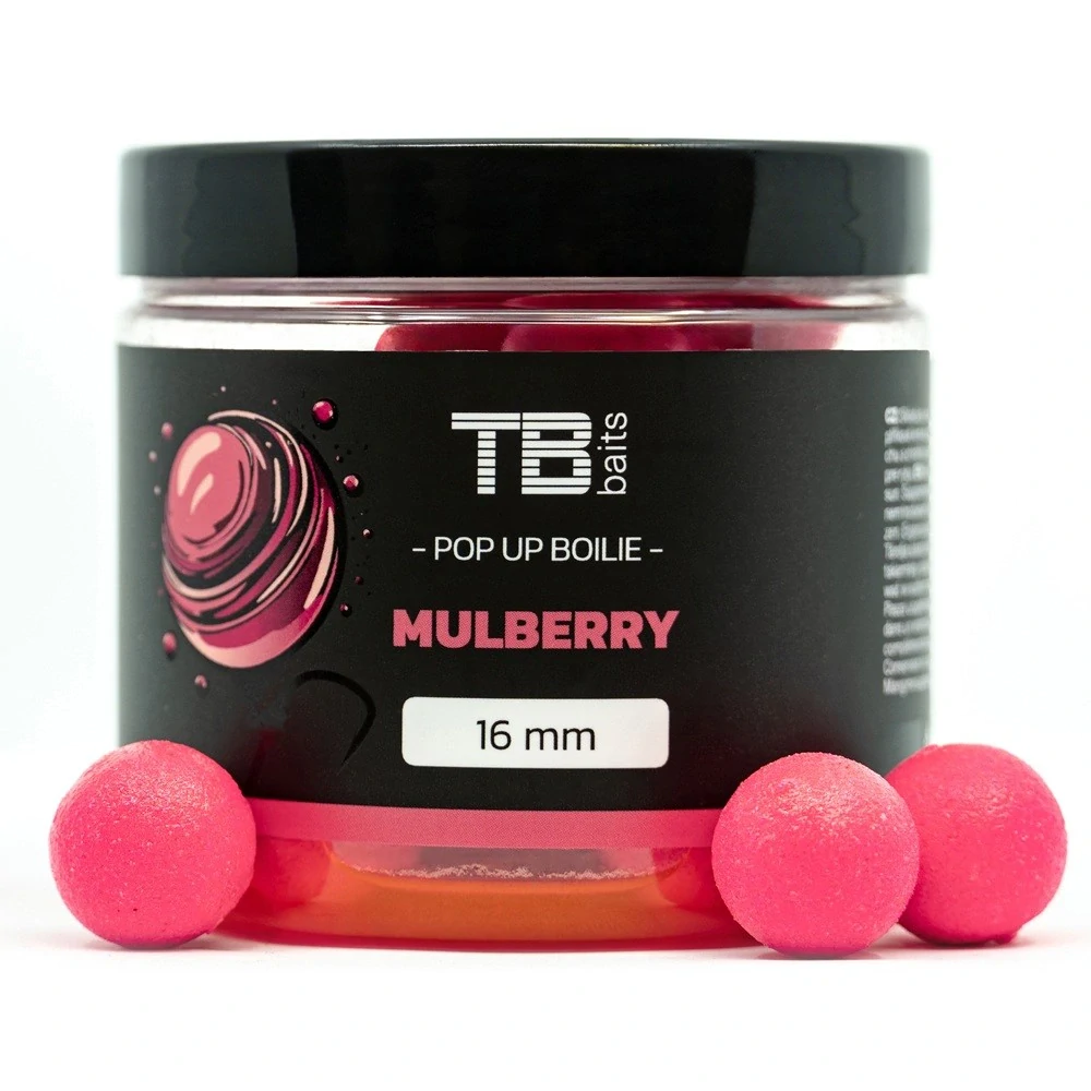 TB BAITS Plovoucí boilie Pop-Up Mulberry + NHDC 65g 16mm