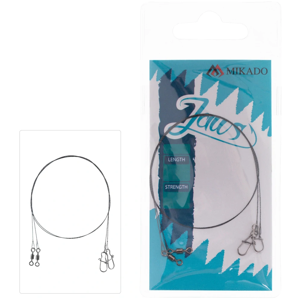 MIKADO Wolframové lanko Jaws Superlight 15cm 5kg 2ks