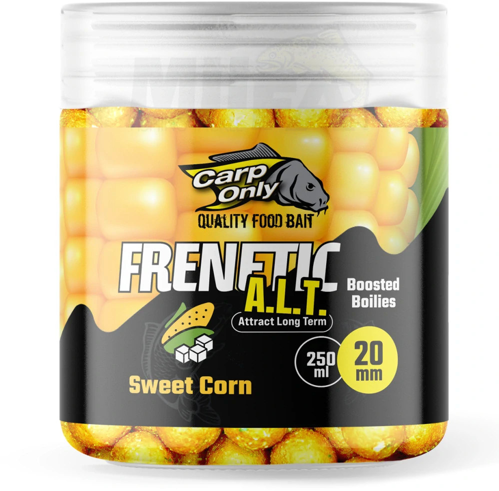 CARP ONLY Dipované boilies Frenetic A.L.T. Sweet Corn 20mm 250ml