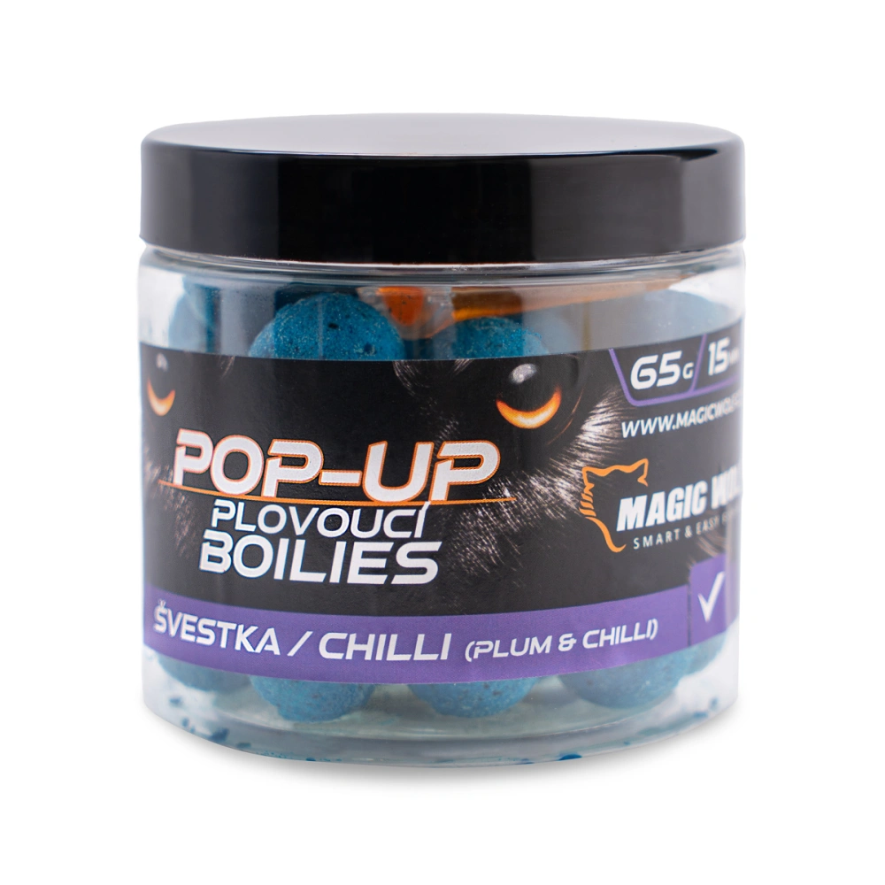 MAGIC WOLF Pop Up Švestka Chilli 50g 15mm