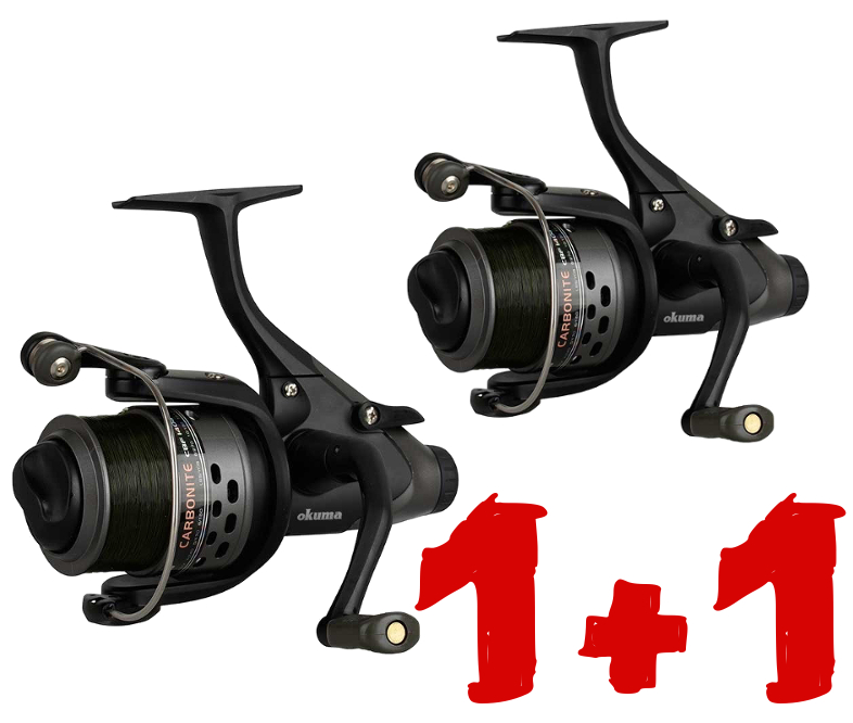 AKCE 1+1 OKUMA Naviják Carbonite XP BF CBF-155a + vlasec ZDARMA
