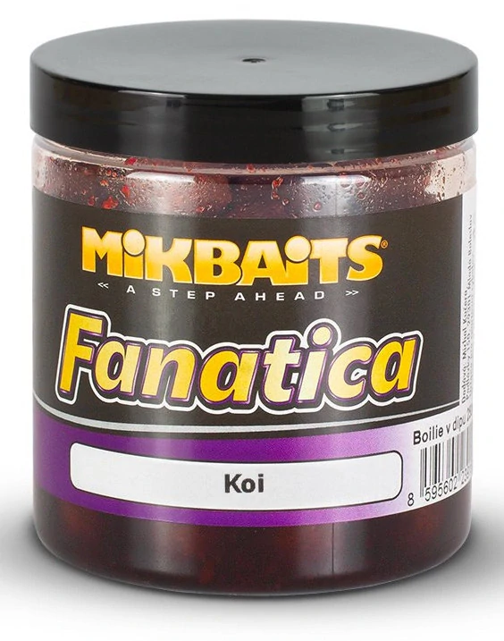 MIKBAITS Boilie v dipu Fanatica Koi 250ml 24mm