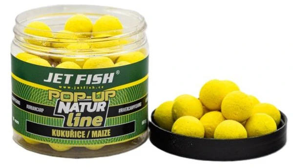 JET FISH Plovoucí boilies Natur Line kukuřice 40g 12mm