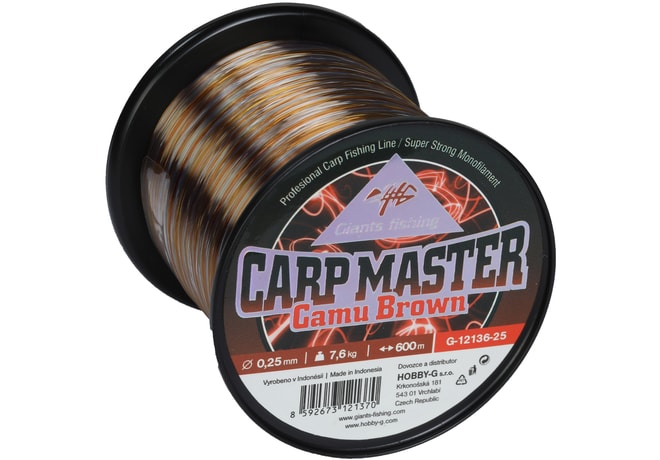 GIANTS FISHING Vlasec Carp Master Camu Brown 600m 0,25mm