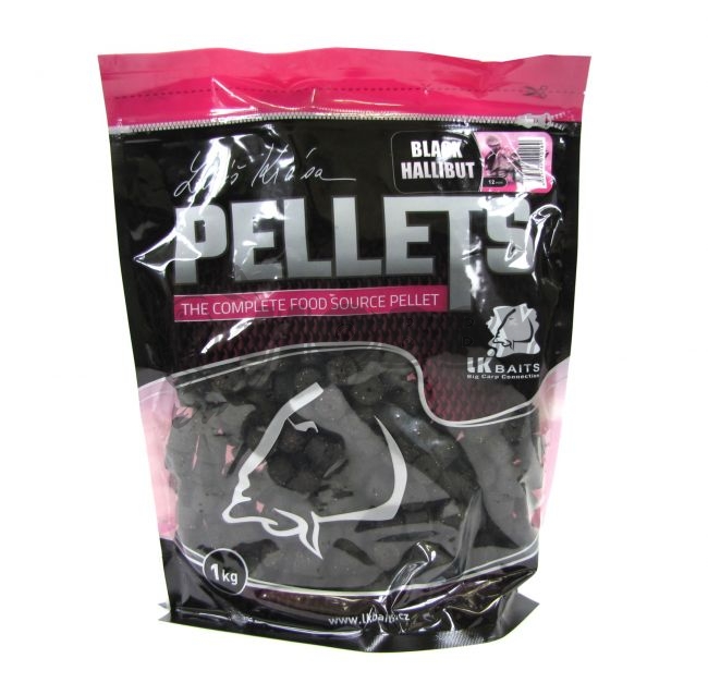 LK BAITS Pelety Salt Black Halibut Pellet 1kg 20mm