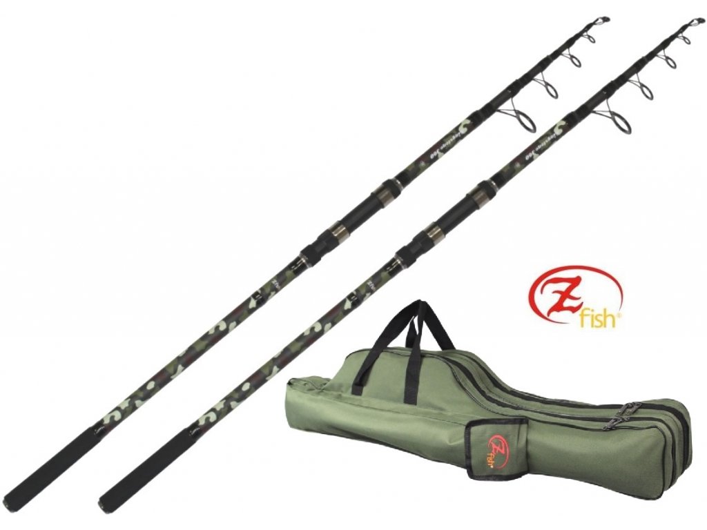 ZFISH COMBO 2x Prut Kingstone Telecarp 360cm 3,0lb + obal na pruty ZDARMA